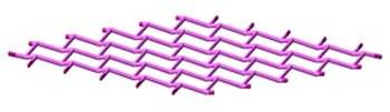 Typowa, pofałdowana struktura warstwy silicenu.